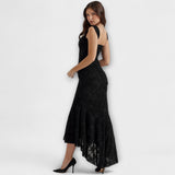 Renske - Lila Maxikleid mit Korsett