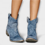 Mathilde - Wildlederstiefel im Western-Stil