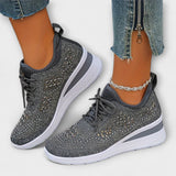 Gisela - Schillernde Sneaker mit Strass