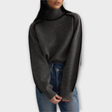 Emilie - Brauner weicher Rollkragenpullover