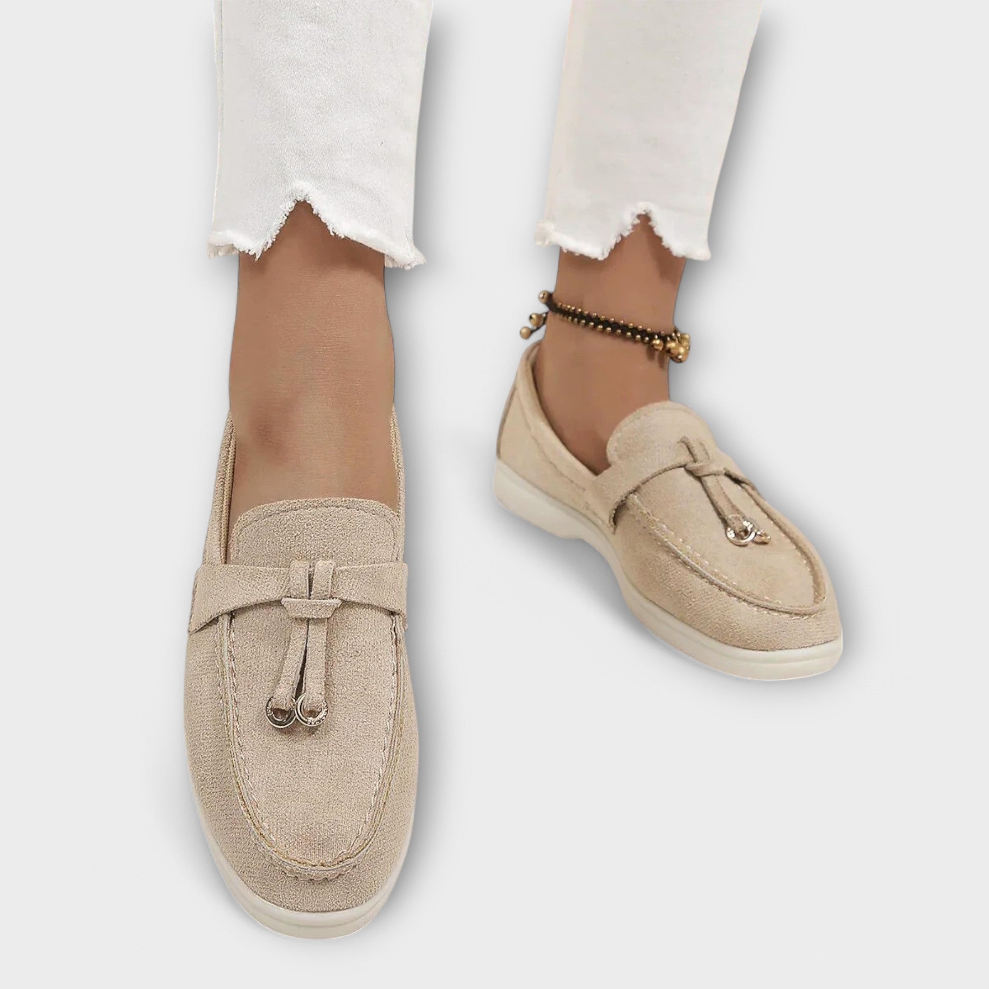 Gerlinde - Elegante Beige Slipper