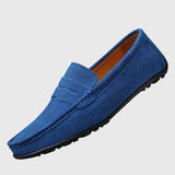Roswitha - Bordeauxrote Wildleder-Slipper
