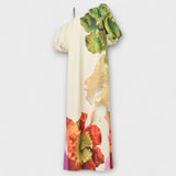 Skylar - Maxikleid mit Blütendruck und Puffärmeln