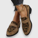 Brunhild - Bequeme Leoparden-Slipper