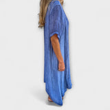 Juliette - Blaues luftiges Malaga-Kleid