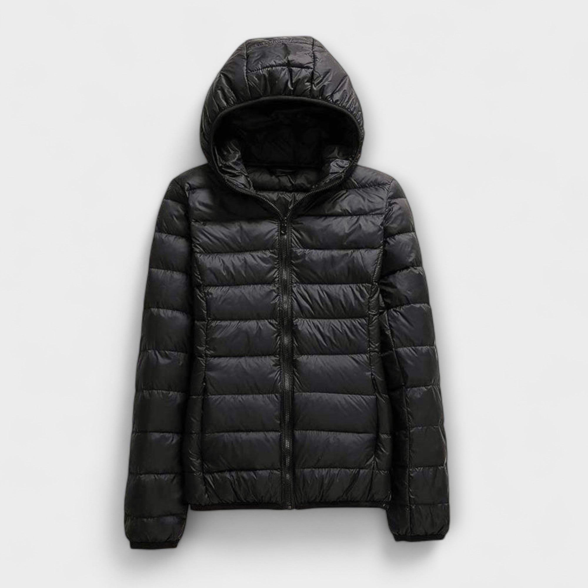 Manuela - Altrosa Winterjacke mit Kapuze