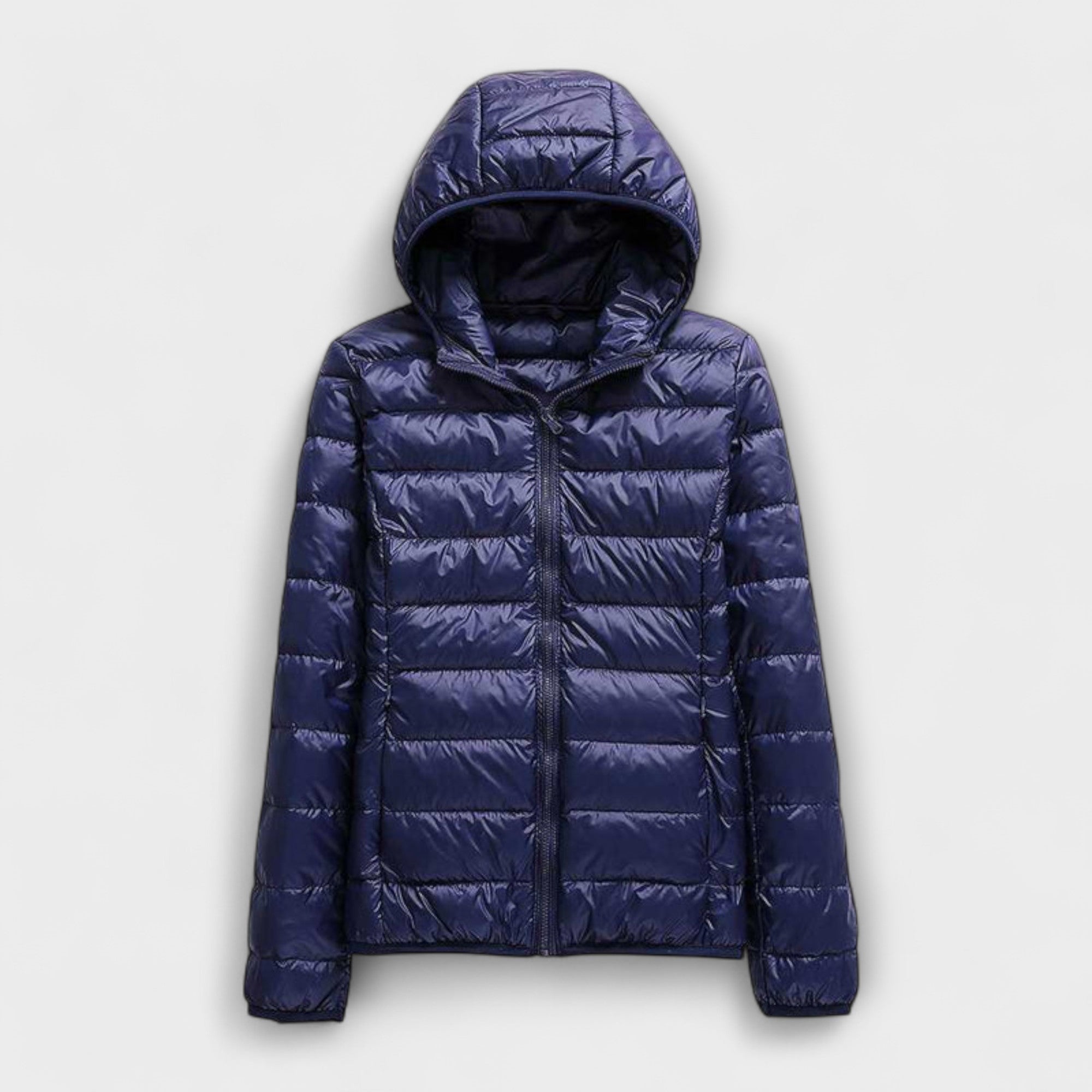 Manuela - Altrosa Winterjacke mit Kapuze