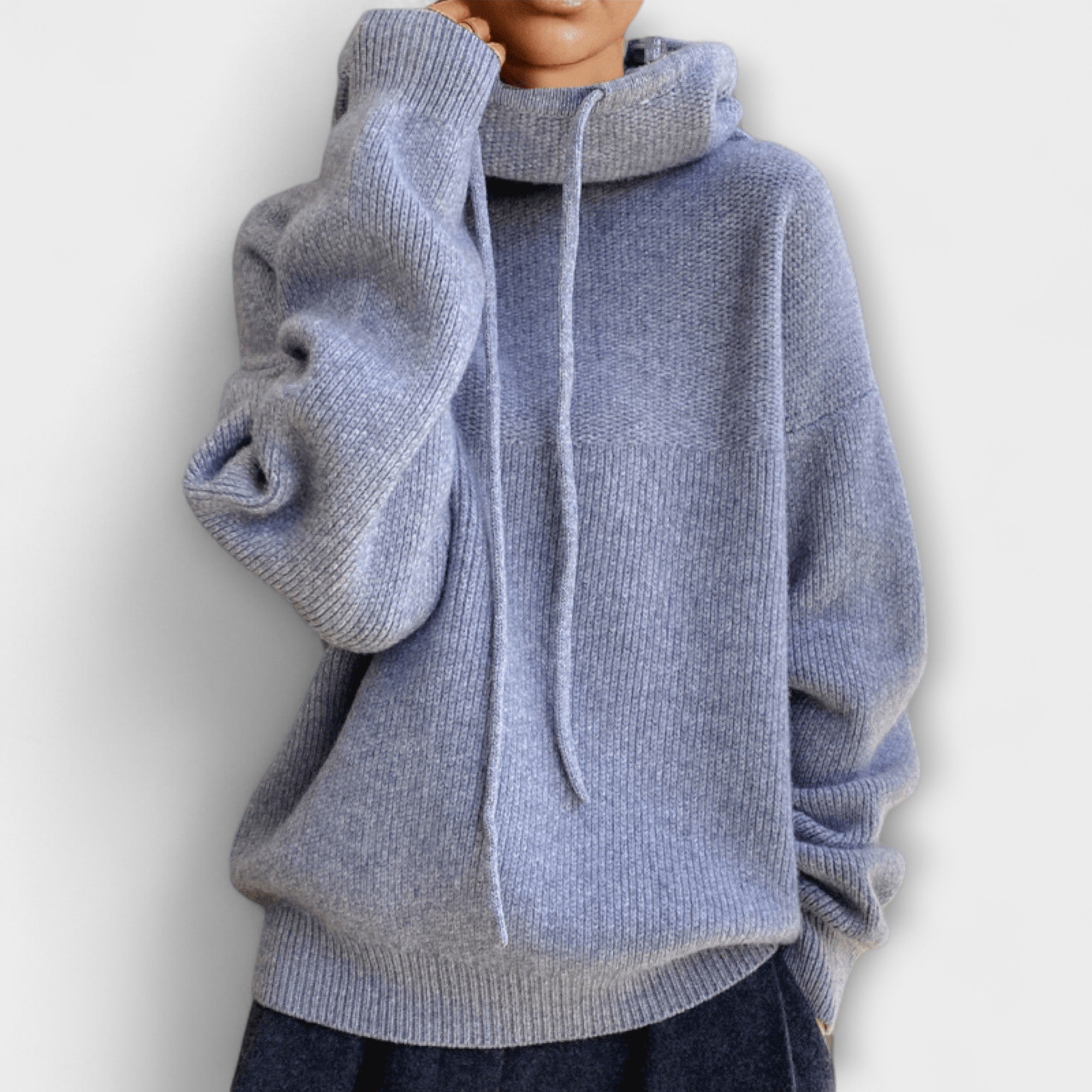 Luna - Olivgrüner Oversize-Hoodie