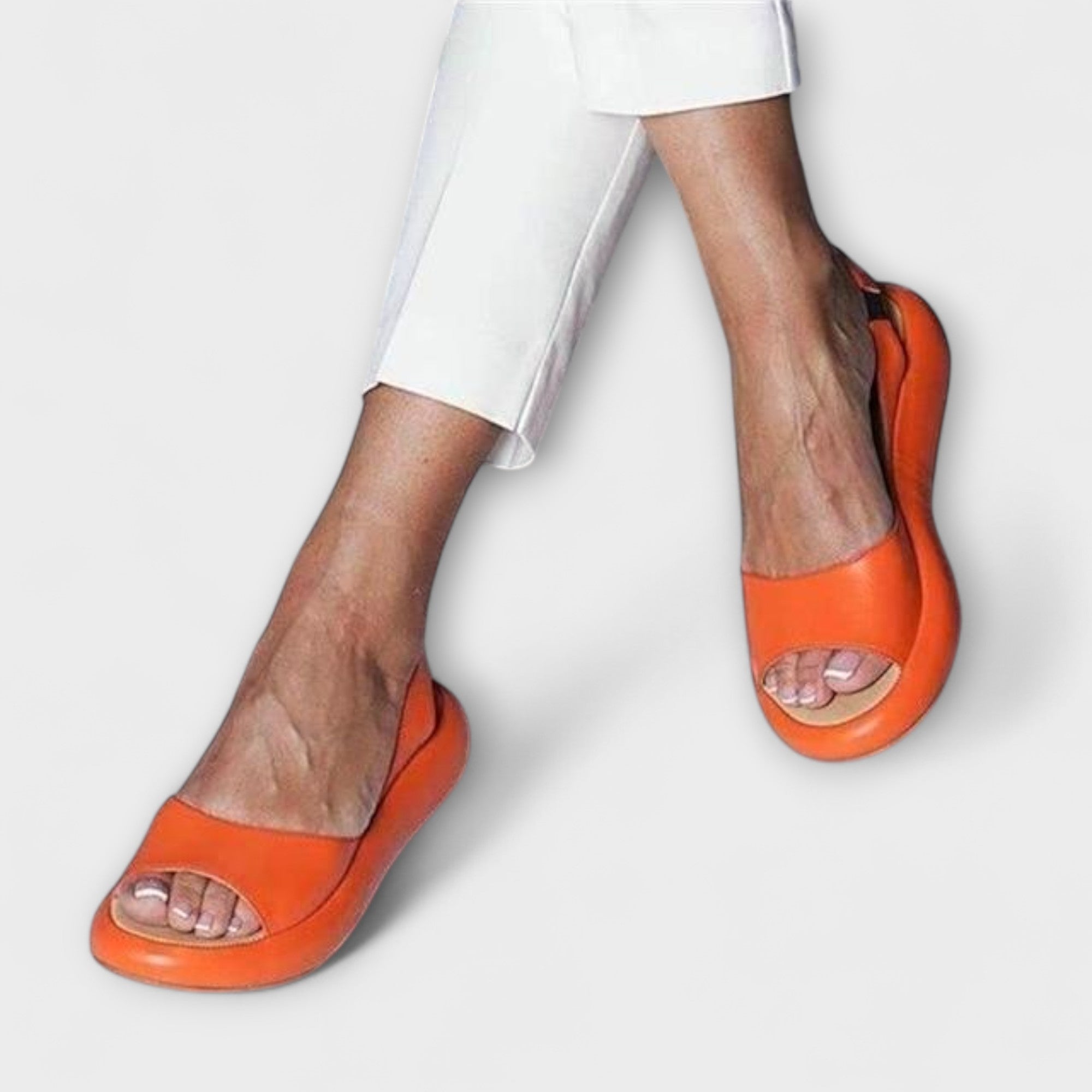Edeltrud - Rosé Blockabsatz-Sandalen