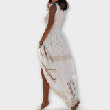 Paige - Cremefarbenes Kleid im Boho-Stil