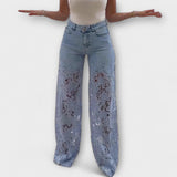 Adelgunde - Spitzen-Patchwork-Jeans