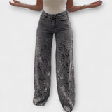 Adelgunde - Spitzen-Patchwork-Jeans